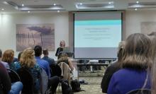 Nicky Beaumont presenting