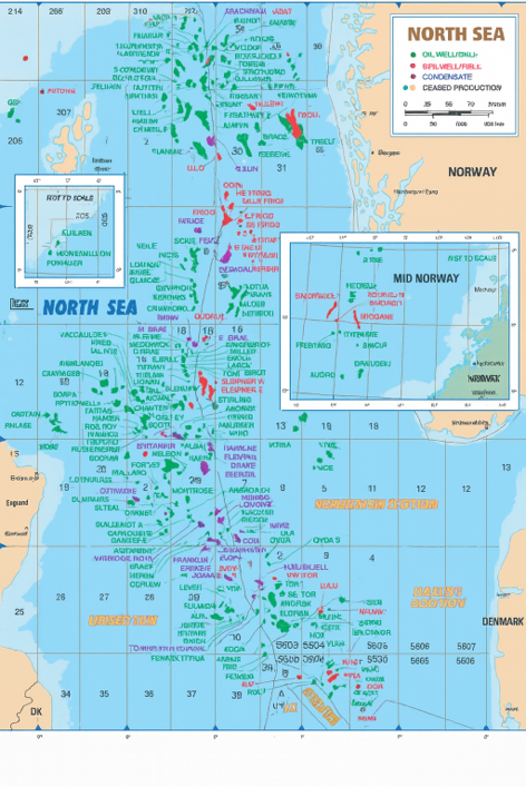North Sea map